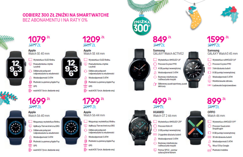 swiateczne smartwatche ze znizka 300 zl od t mobile ii