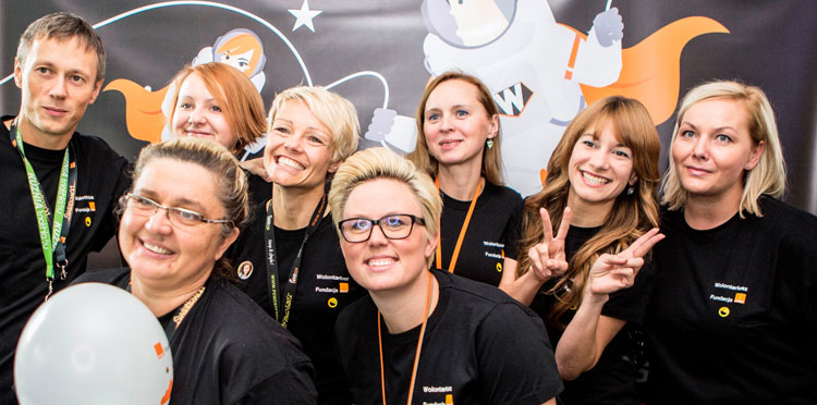 wolontariat Orange baner