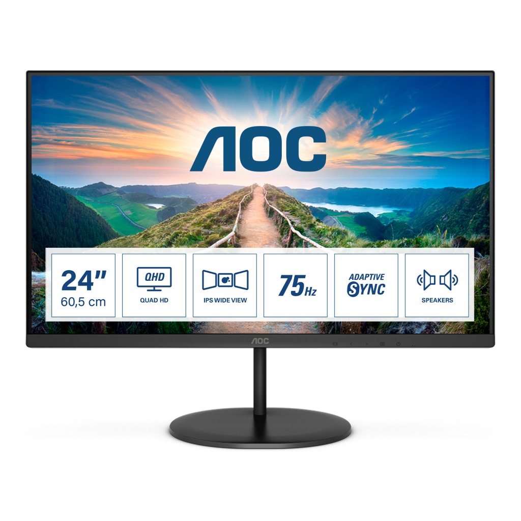 Smukłe monitory IPS z nowej serii AOC V4