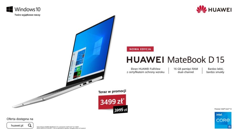 MateBook D 15 11. generacja