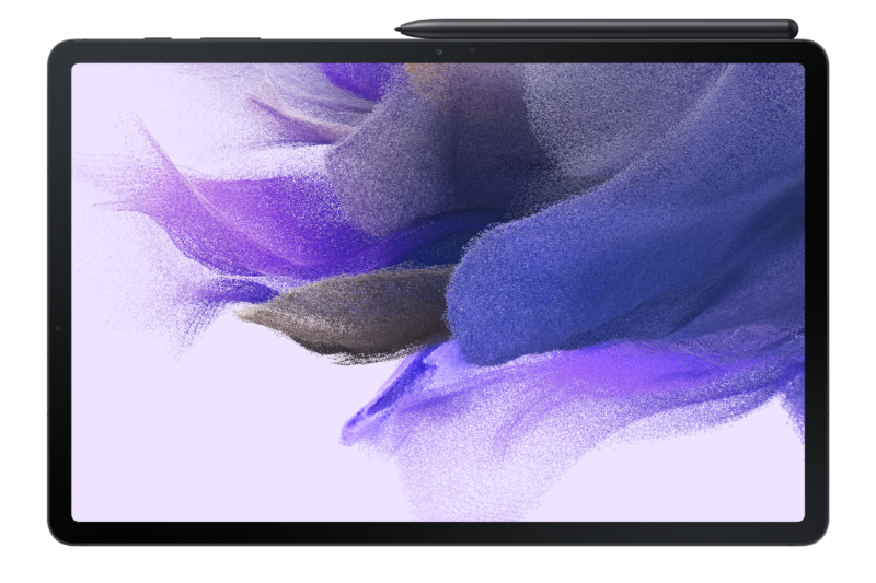 Galaxy Tab S7 FE MysticBlack Front With S Pen