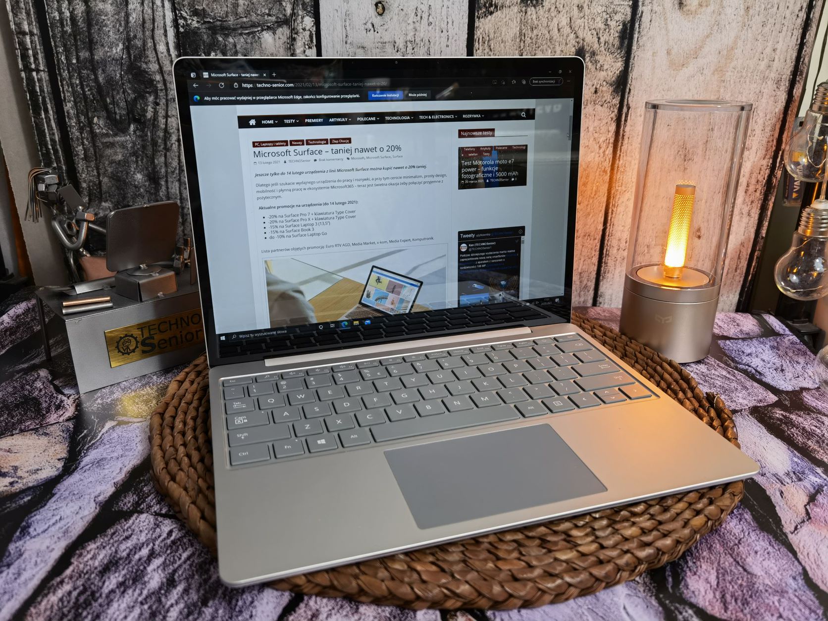 Microsoft Surface Laptop GO – niewielki i bardzo lekki laptop