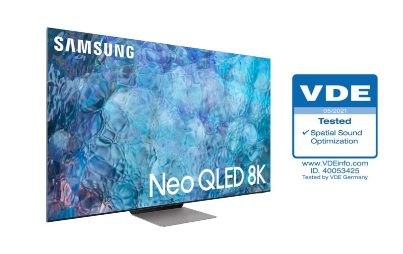 Samsung Neo QLED TVs ‘Spatial Sound Optimization VDE certification 2 e1623119676365