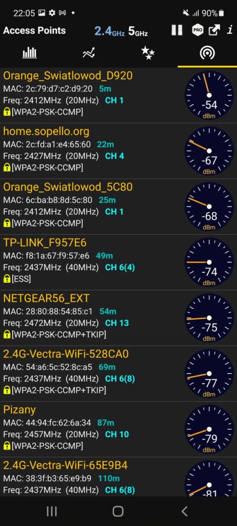 Screenshot 20210425 220516 WiFi Analyzer