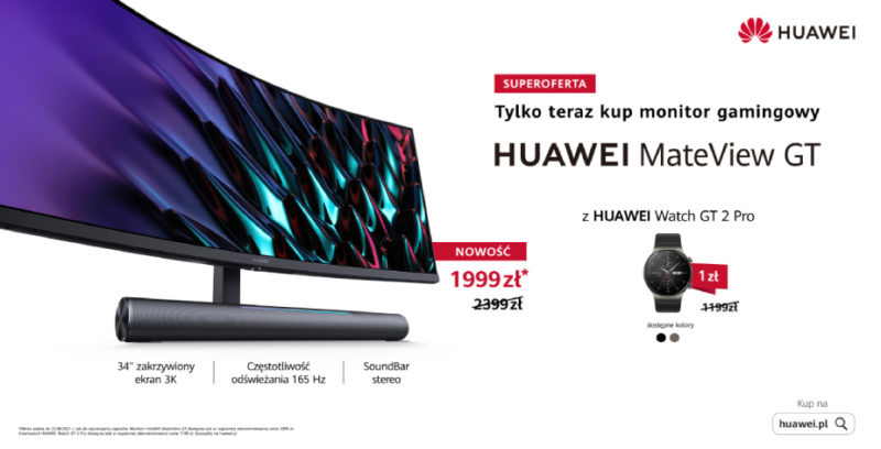 Pierwsze monitory premium od Huawei – MateView i MateView GT w sprzedaży w Polsce