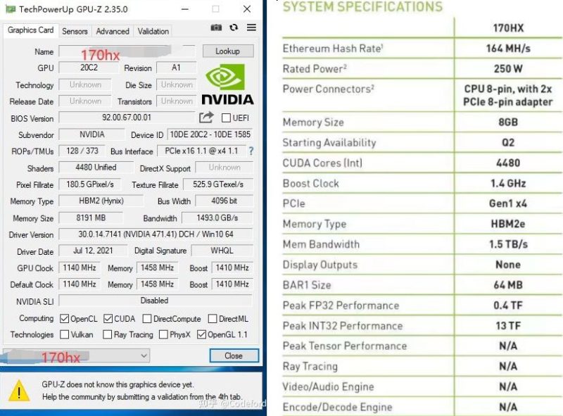 129882 nvidia cmp 170hx leak 4