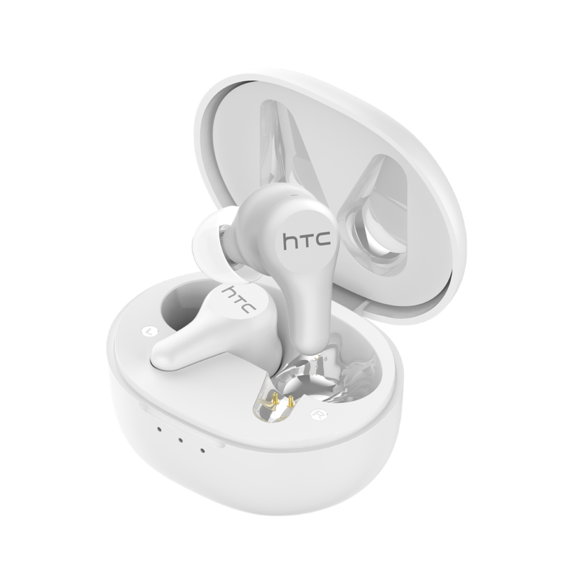 HTC True Wireless Earbuds Plus   white   inside case
