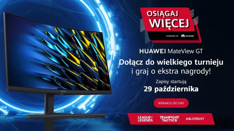 Huawei rusza z turniejami esportowymi – Najlepsi zagrają pod okiem znanych streamerów, do wygrania najnowsze monitory