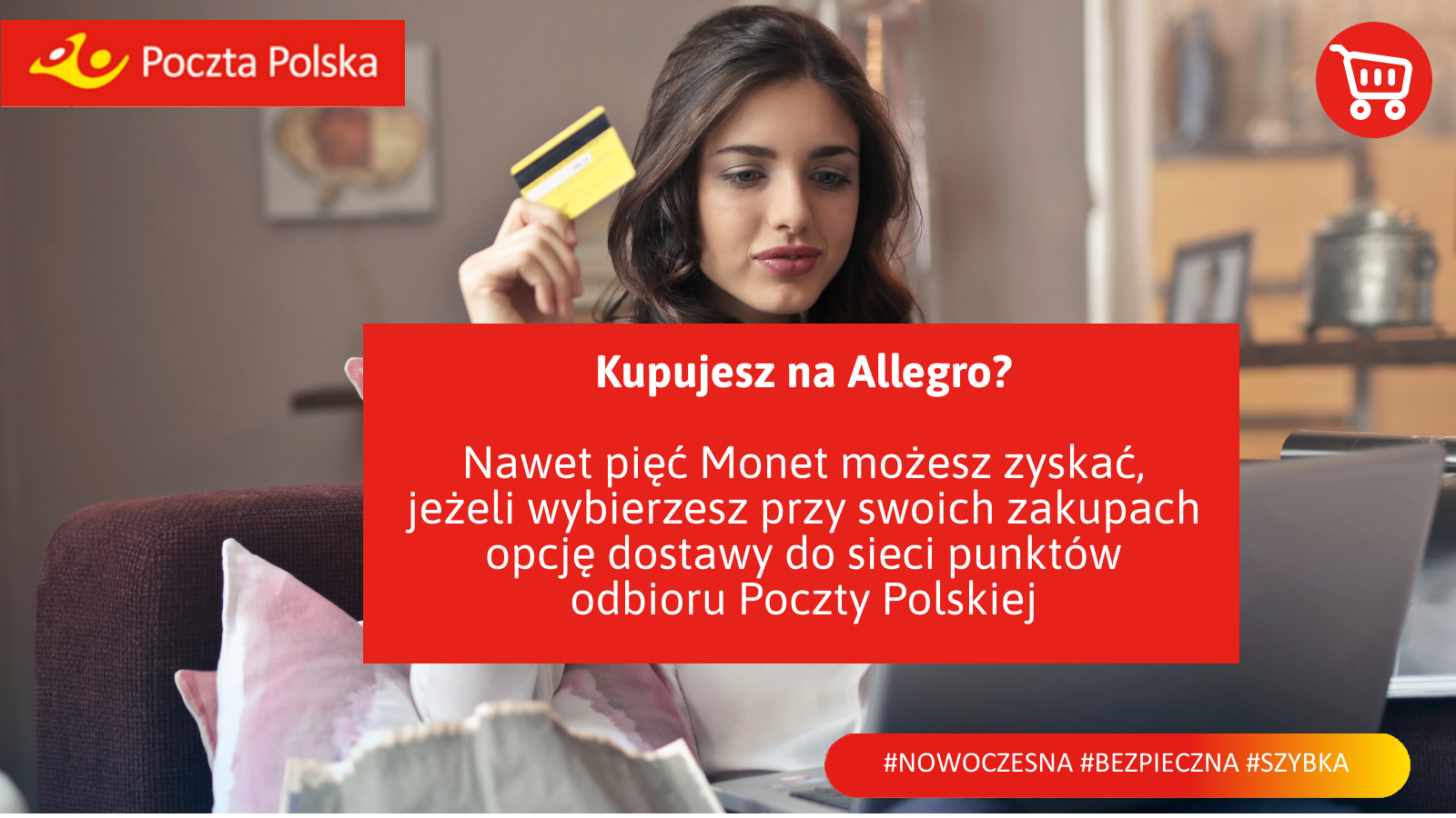 Kupujesz na Allegro? Skorzystaj z benefitów, jakie daje wybór przesyłki w sieci punktów odbioru Poczty Polskiej
