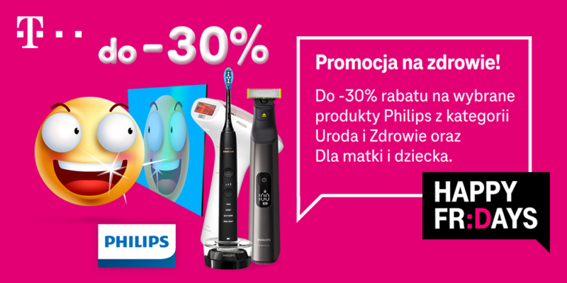 Odbierz od T-Mobile nawet 30% rabatu na wybrane produkty Philips