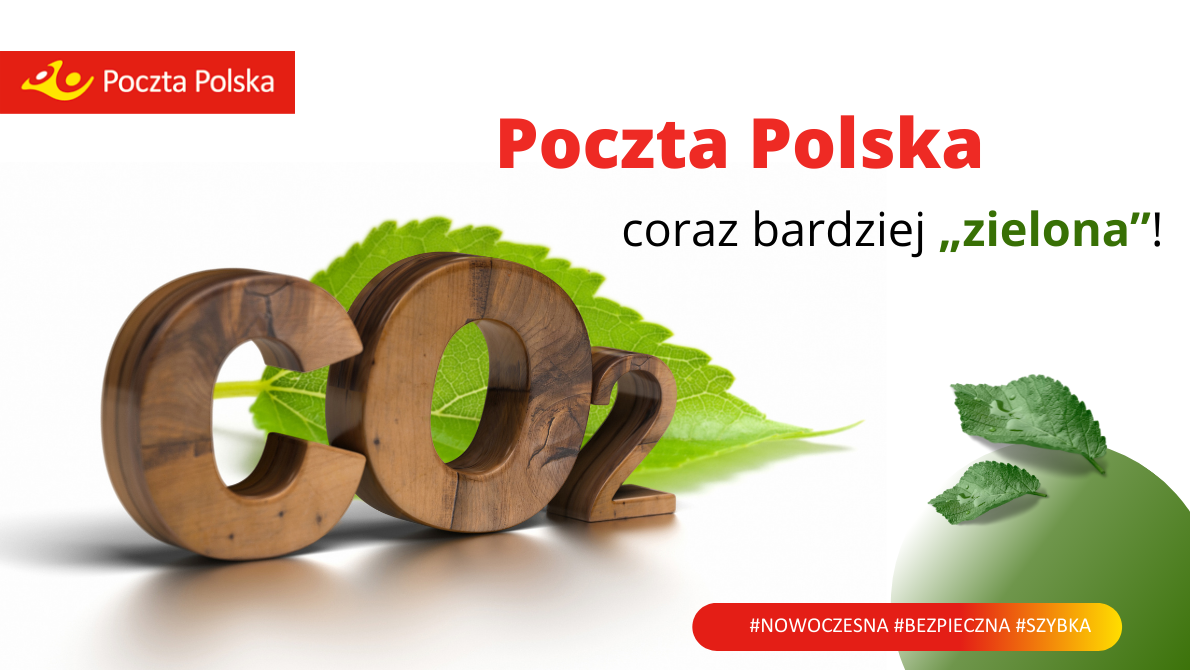 Poczta Polska coraz bardziej „zielona”! Spółka jest efektywniejsza energetycznie i zmniejsza emisję CO2