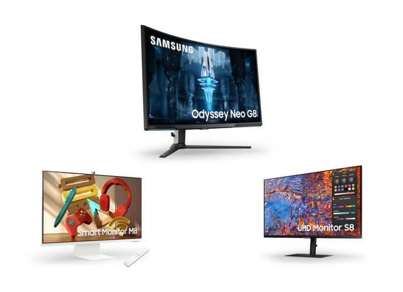 2022 Samsung Monitor lineup 3 models.