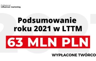 Grupa LTTM podsumowuje 2021 rok: 63 miliony złotych dla twórców internetowych