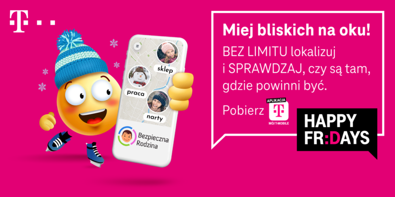 usluga bezpieczna rodzina w wersji bez limitow i z ochrona w sieci w prezencie dla klientow t mobile