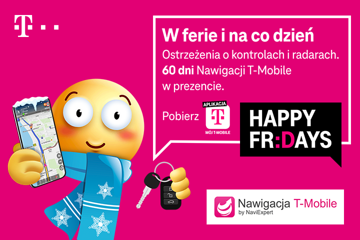 Usługa „Nawigacja T-Mobile Mapy Polski” w prezencie dla klientów T-Mobile
