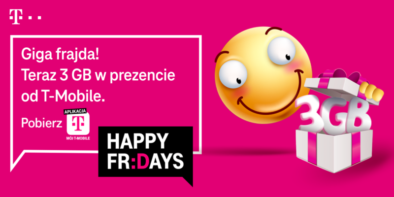 odbierz bezplatny pakiet 3 gb od t mobile na happy fridays