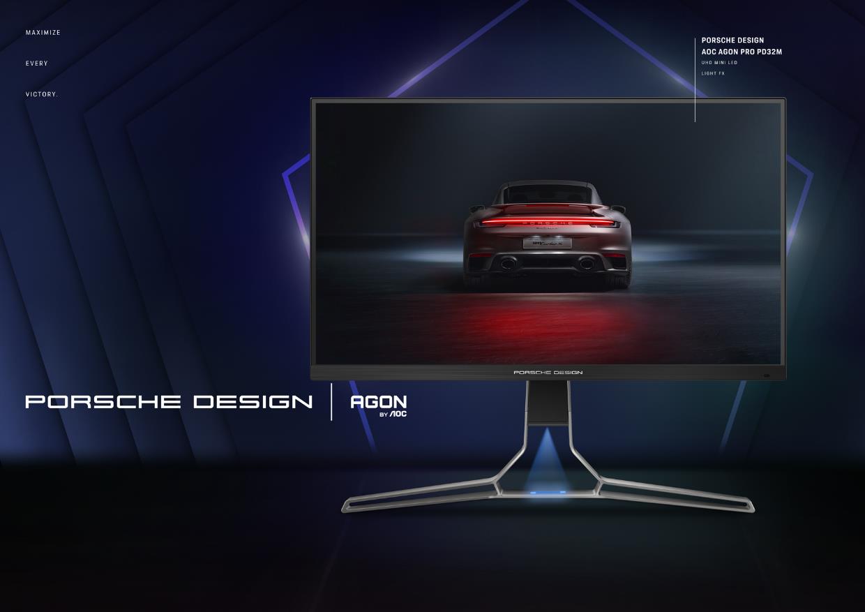 Porsche Design i AGON by AOC prezentują monitor 4K 144 Hz z HDR 1400