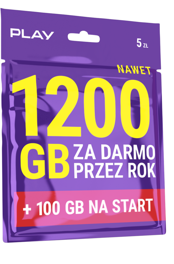 nawet 1400 gb za darmo w play na karte starter