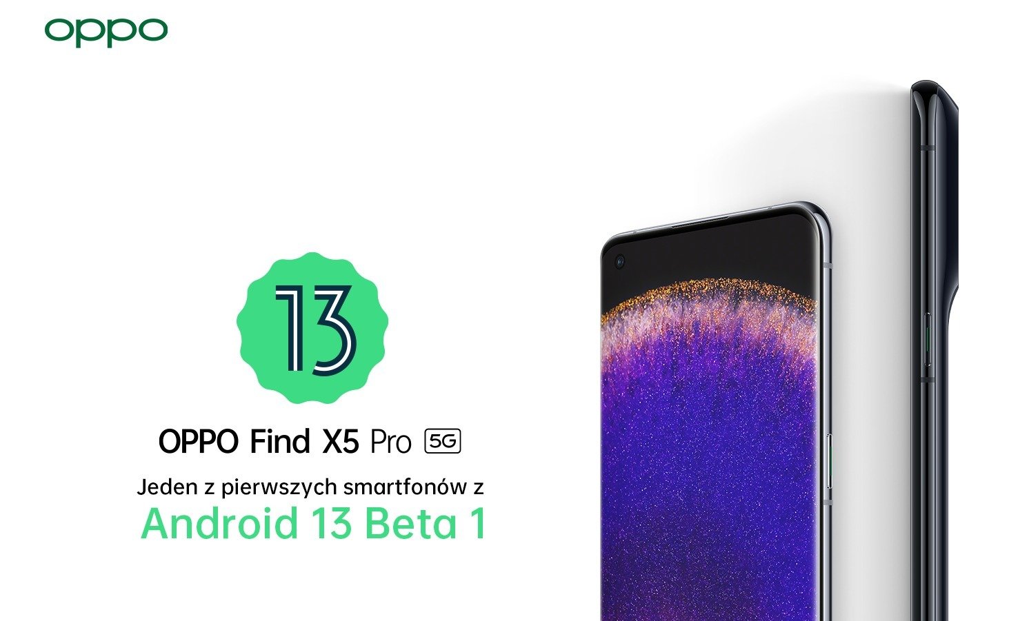 OPPO Find X5 Pro, jako jeden z pierwszych smartfonów otrzyma aktualizację do systemu Android 13 Beta 1