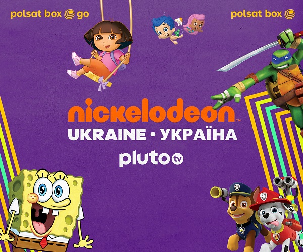 Nickelodeon Ukraine Pluto TV bez dodatkowych opłat dla wszystkich w Polsat Box i Polsat Box Go