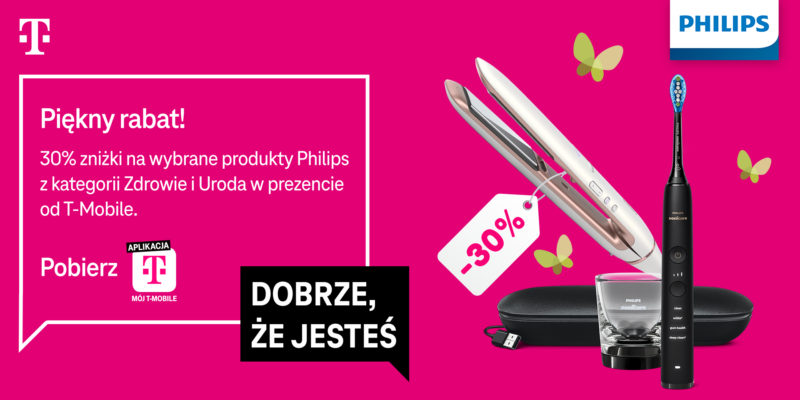 odbierz od t mobile 30 znizki na wybrane produkty marki philips