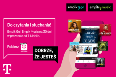 Empik Go i Empik Music bezpłatnie na 30 dni od T-Mobile