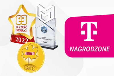 T-Mobile Polska po raz kolejny nagrodzony „Listkami CSR” Polityki, Gwiazdą Jakości Obsługi oraz statuetką „Marka Godna Zaufania”