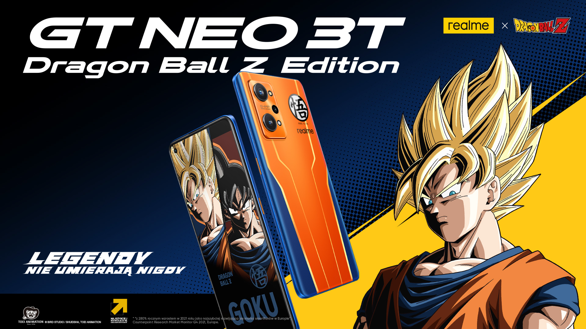 Rusza sprzedaż wyjątkowego smartfona realme - GT NEO 3T Dragon Ball Z Edition już dostępny