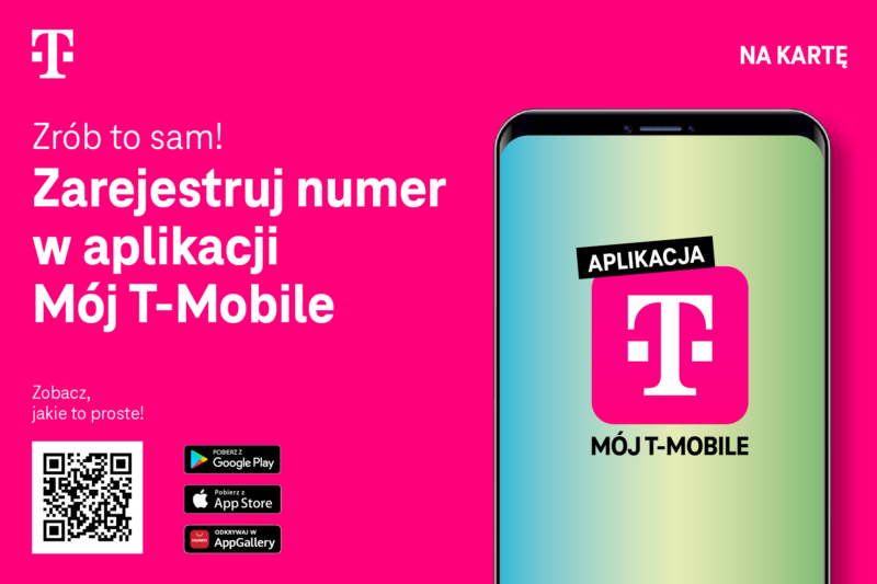 Klienci T-Mobile jako pierwsi w Polsce mogą samodzielnie rejestrować karty SIM w aplikacji