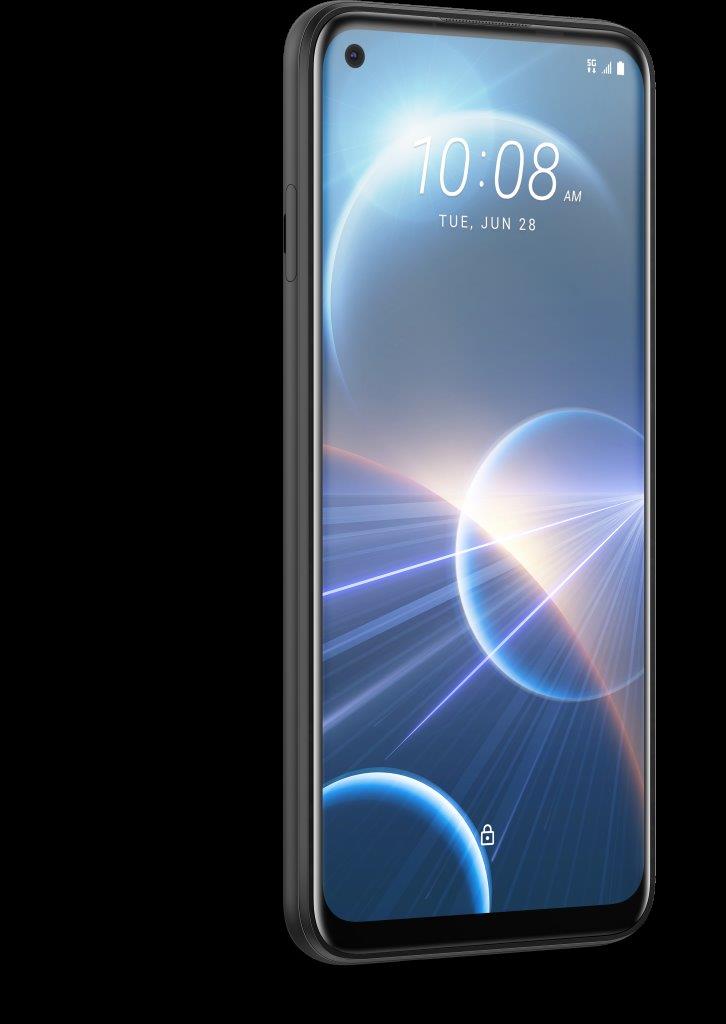 HTC Desire 22 pro   Front Tilt 1   Flowing Black