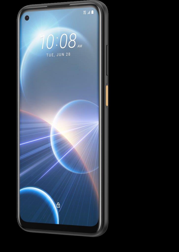 HTC Desire 22 pro   Front Tilt 2   Flowing Black