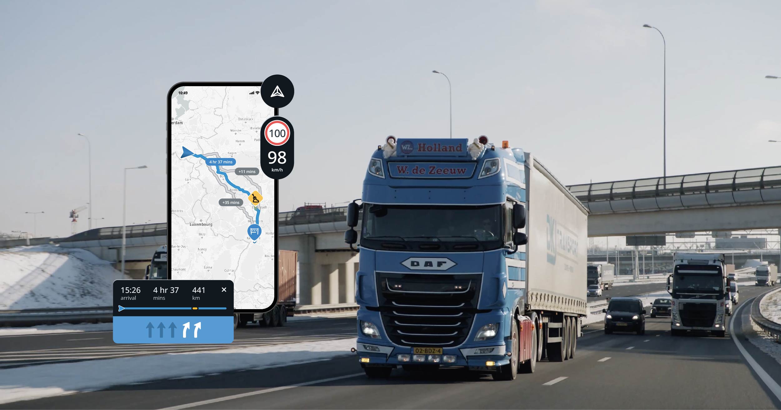 TomTom Navigation SDK zasila nową aplikację nawigacyjną dla ciężarówek firmy PTV Group