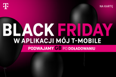 Black Friday w T-Mobile na kartę i Heyah: doładuj konto i zgarnij podwójną porcję gigabajtów!