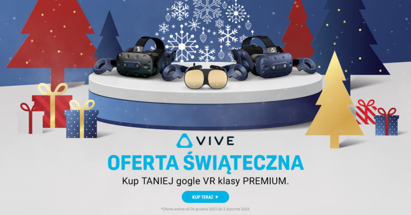 Zimowa wyprzedaż HTC - VIVE VR i akcesoria