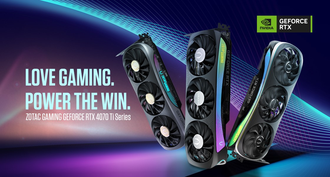 ZOTAC GAMING ogłasza premierę serii GeForce RTX 4070 Ti napędzanej przez architekturę NVIDIA Ada Lovelace