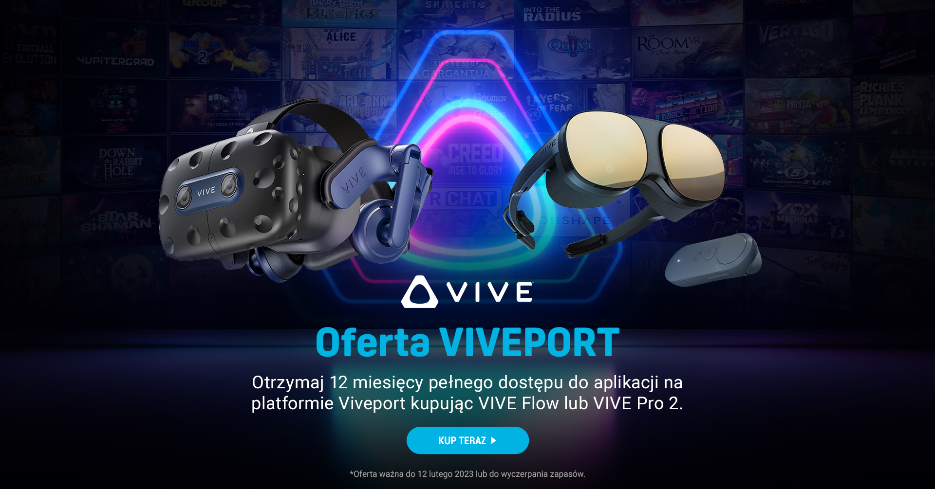 Zimowa Promocja HTC - VIVE VR i akcesoria