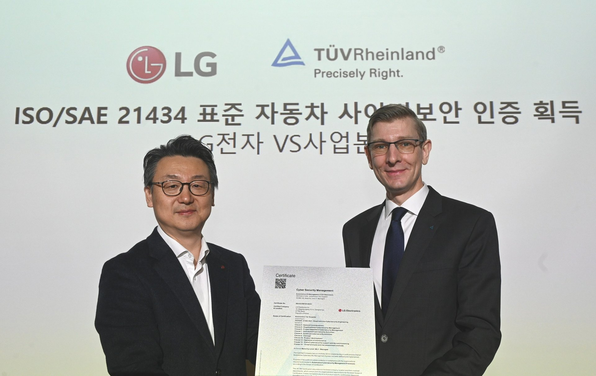 LG spełnia najnowszy światowy standard cyberbezpieczeństwa pojazdów