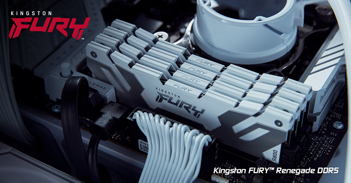 FURY Renegade DDR5 white heat spreader