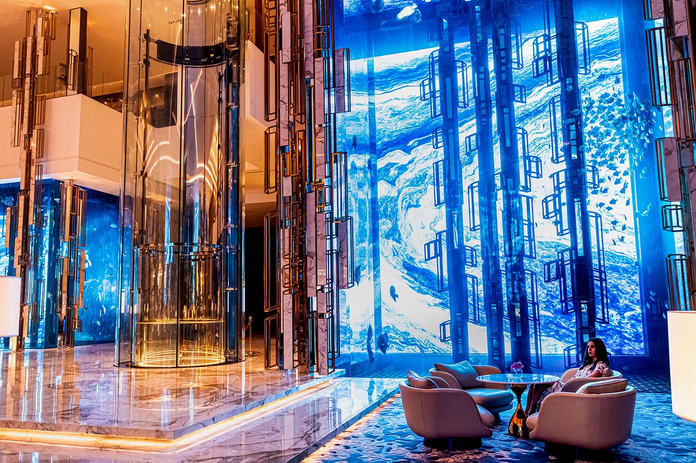 The Wall Atlantis The Royal dl1 LED Signage in the Lobby 1