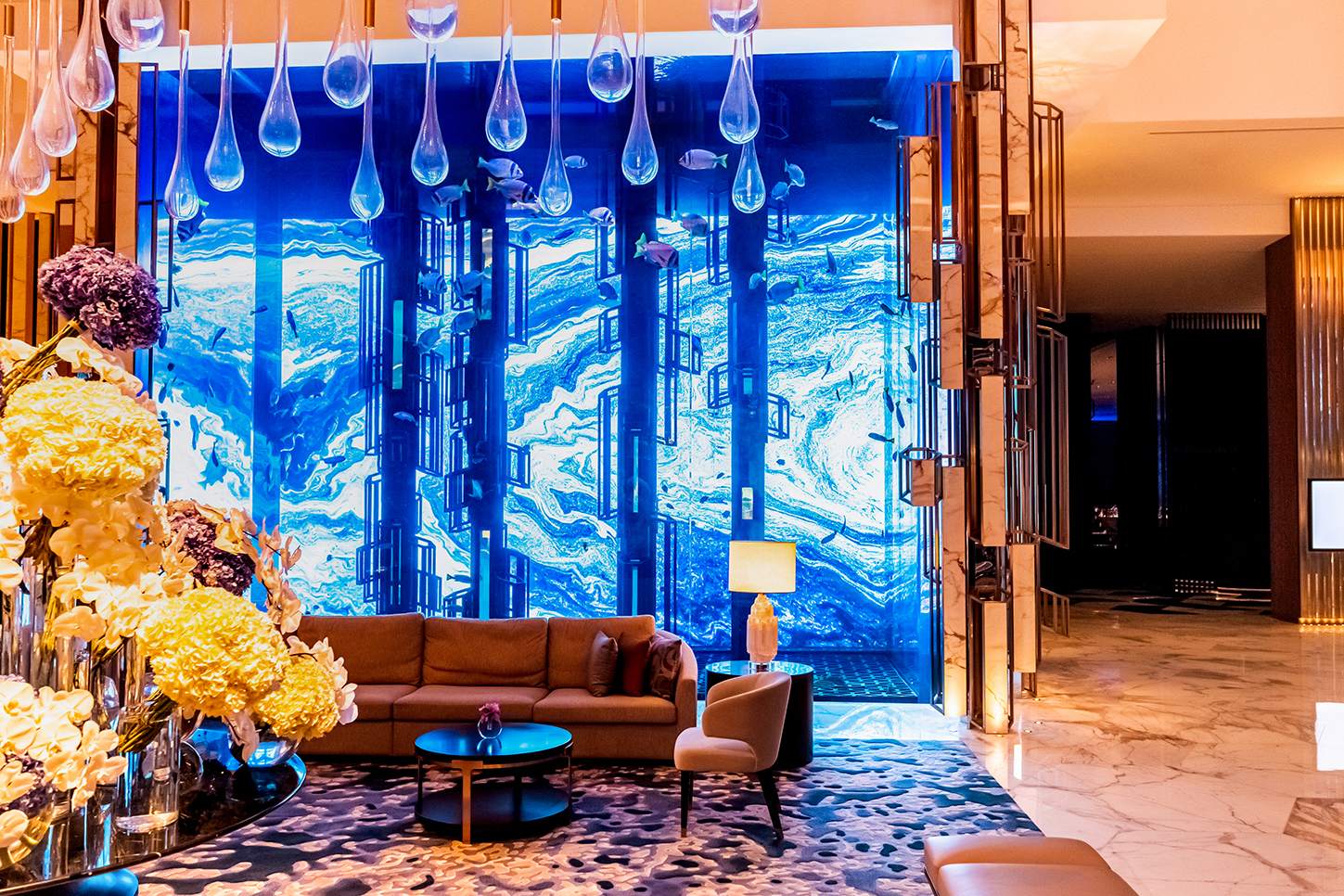 The Wall Atlantis The Royal dl4 LED Signage in the Lobby