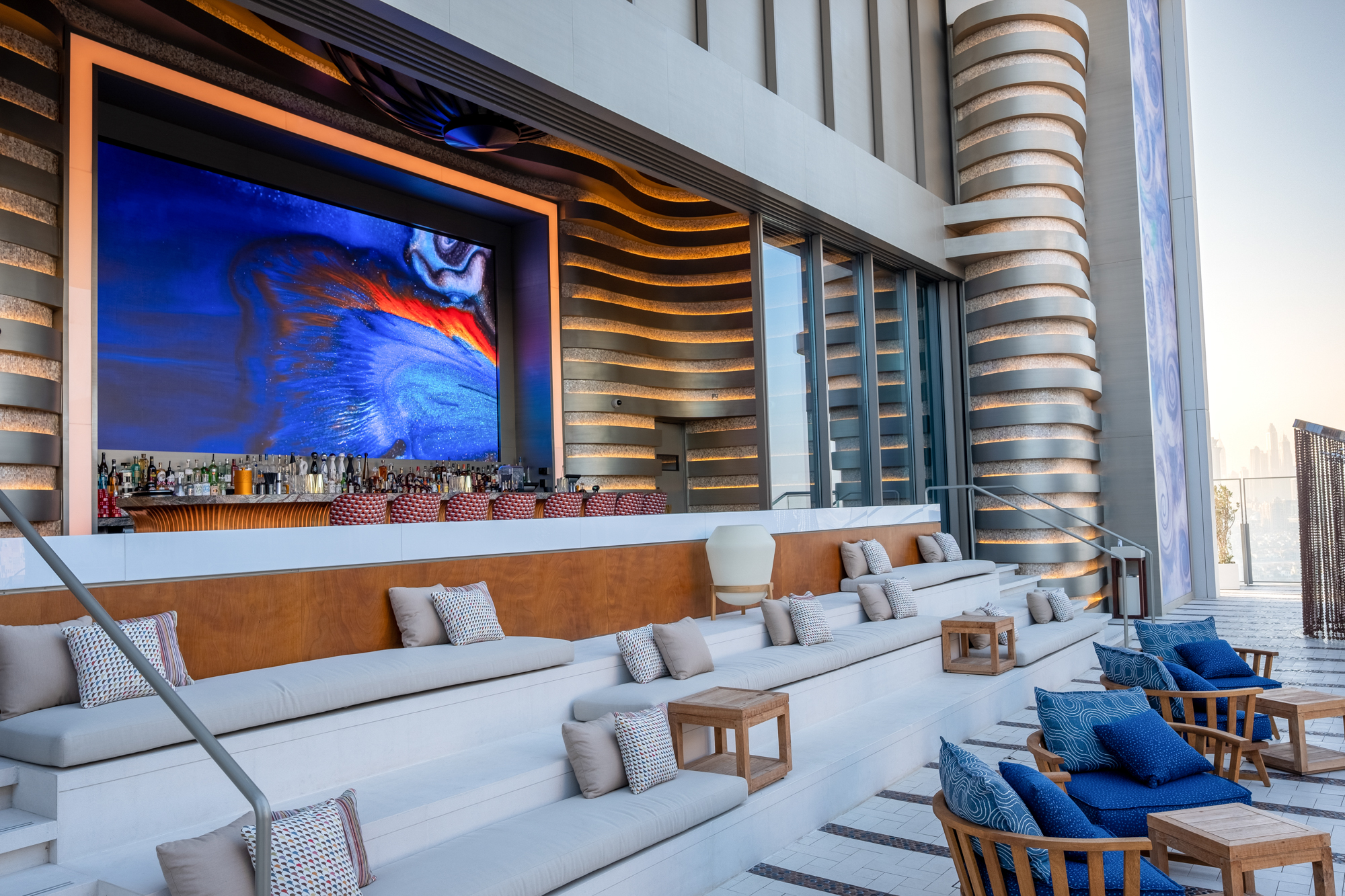 The Wall Atlantis The Royal dl5 Outdoor LED Signage in the pool 1