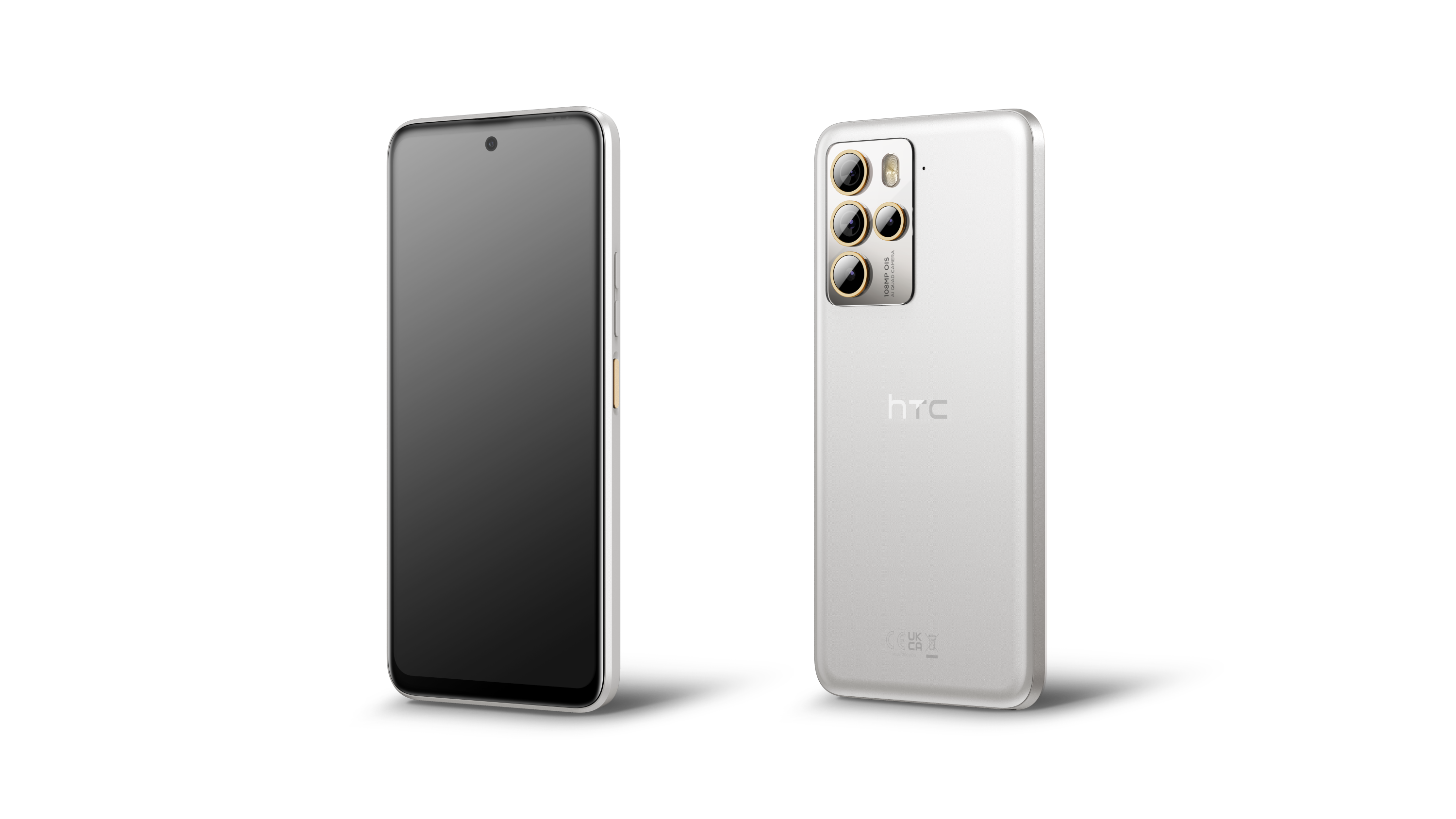 HTC U23 pro 5G   Snow White   front and back 2