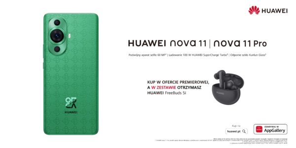 Premiera designerskich smartfonÃ³w z serii HUAWEI nova 11