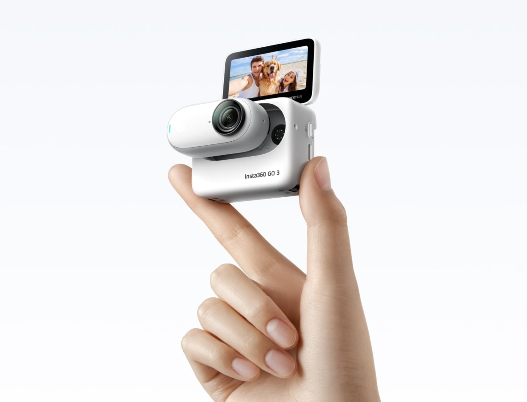 Podobnie jak GoPro z modułowym, odchylanym ekranem: niewielka kamera sportowa Insta360 Go 3