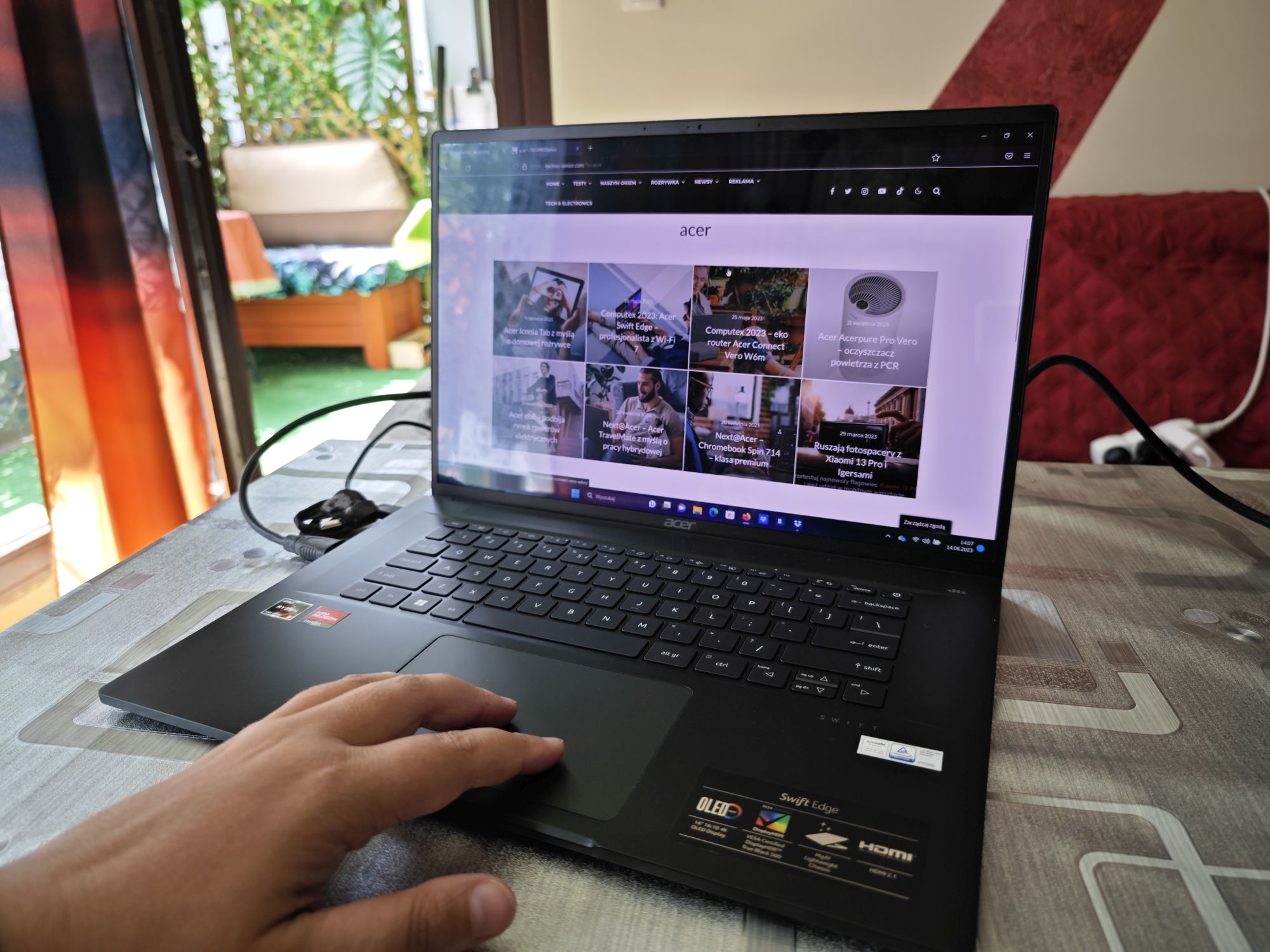 Acer Swift Edge SFA16-41 R7N9 – lekki laptop dla domu, podróży i pracy zdalnej
