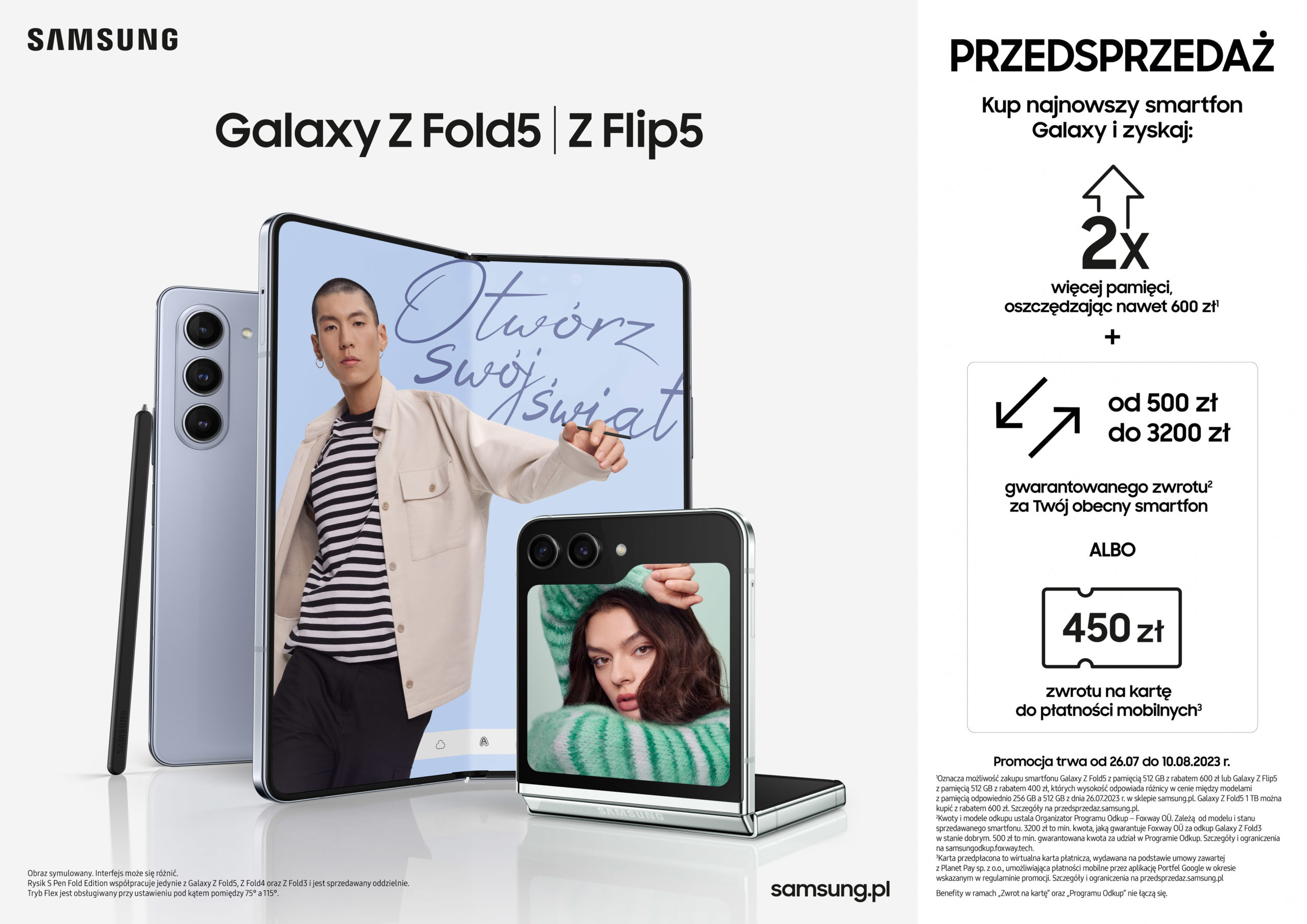 Galaxy Z Flip5 Z Fold5 Pre order Horizontal Samsung 1