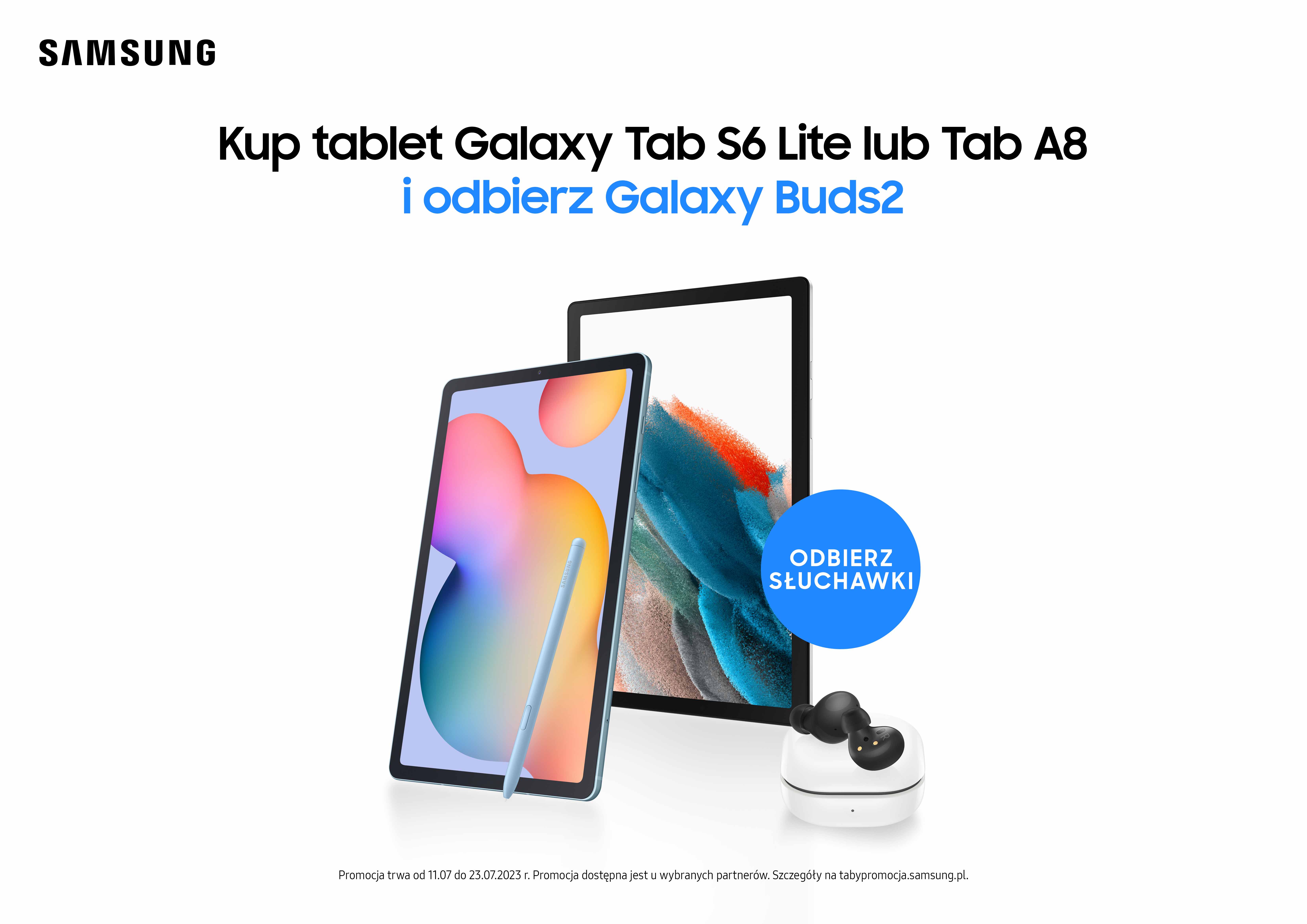 Galaxy Buds2 w prezencie przy zakupie Galaxy Tab S6 Lite i Galaxy Tab A8