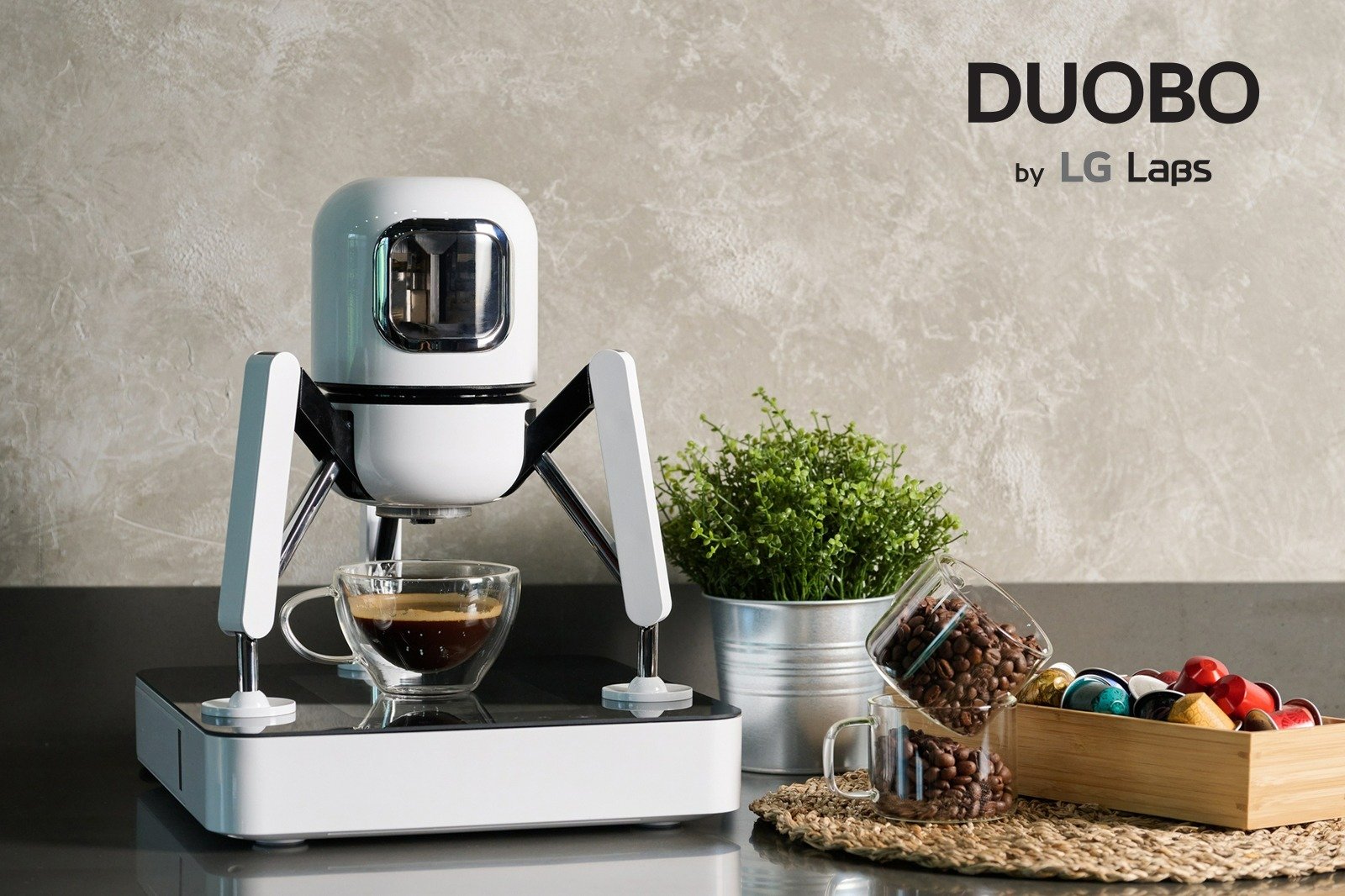 Nowy wymiar parzenia kawy: LG prezentuje ekspres DUOBO by LG Labs