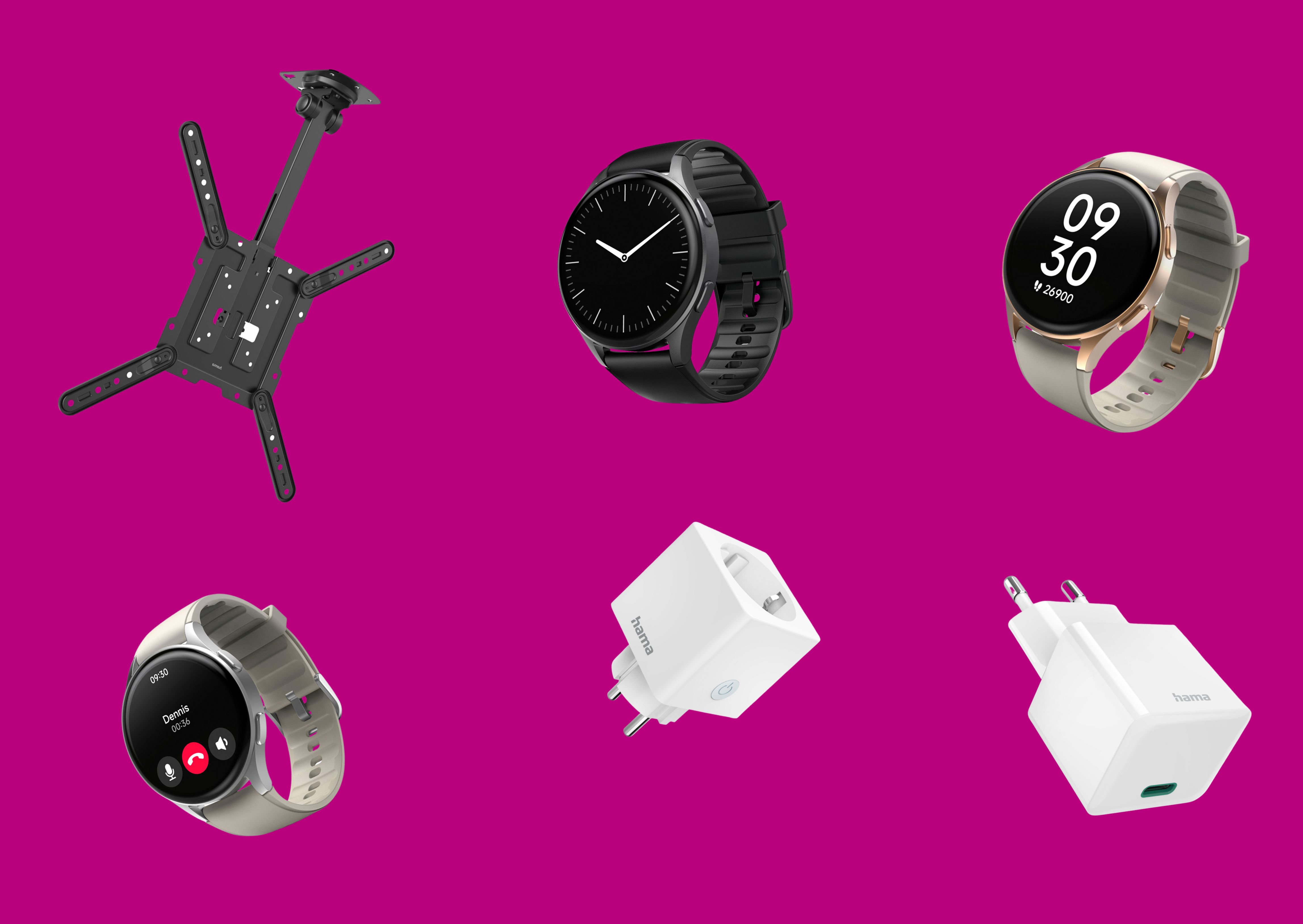 Nowe smartwatche, głośniki premium, gniazdka WLAN czy wszechstronne uchwyty na telewizor – nowości z oferty Hama na IFA 2023