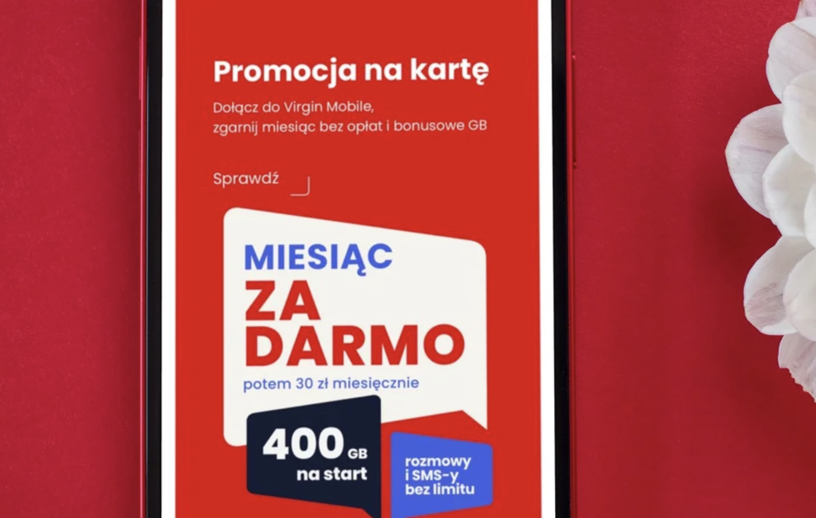 Wakacyjna promocja: Miesiąc za darmo dla nowych klientów Virgin Mobile na kartę